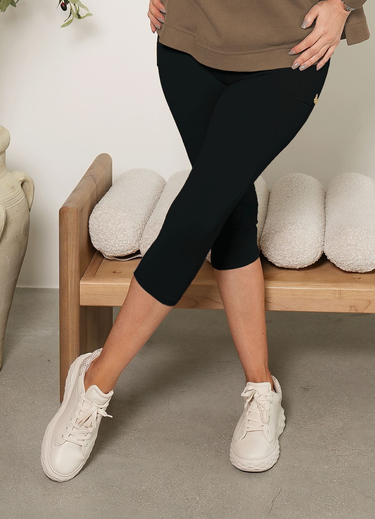 CAPRI SUPLEX NATURE - NEGRO PANTALONES WIN ROPA DEPORTIVA