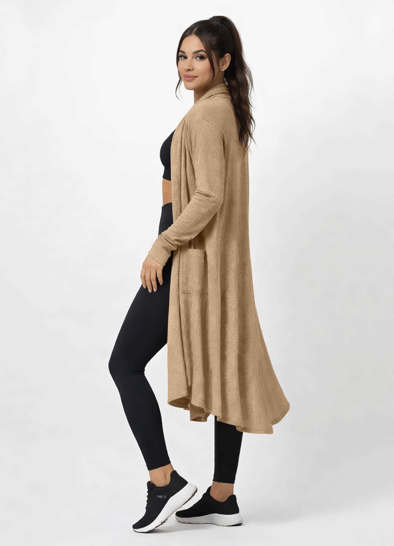 CARDIGAN TEMPO - BEIGE CARDIGAN WIN ROPA DEPORTIVA