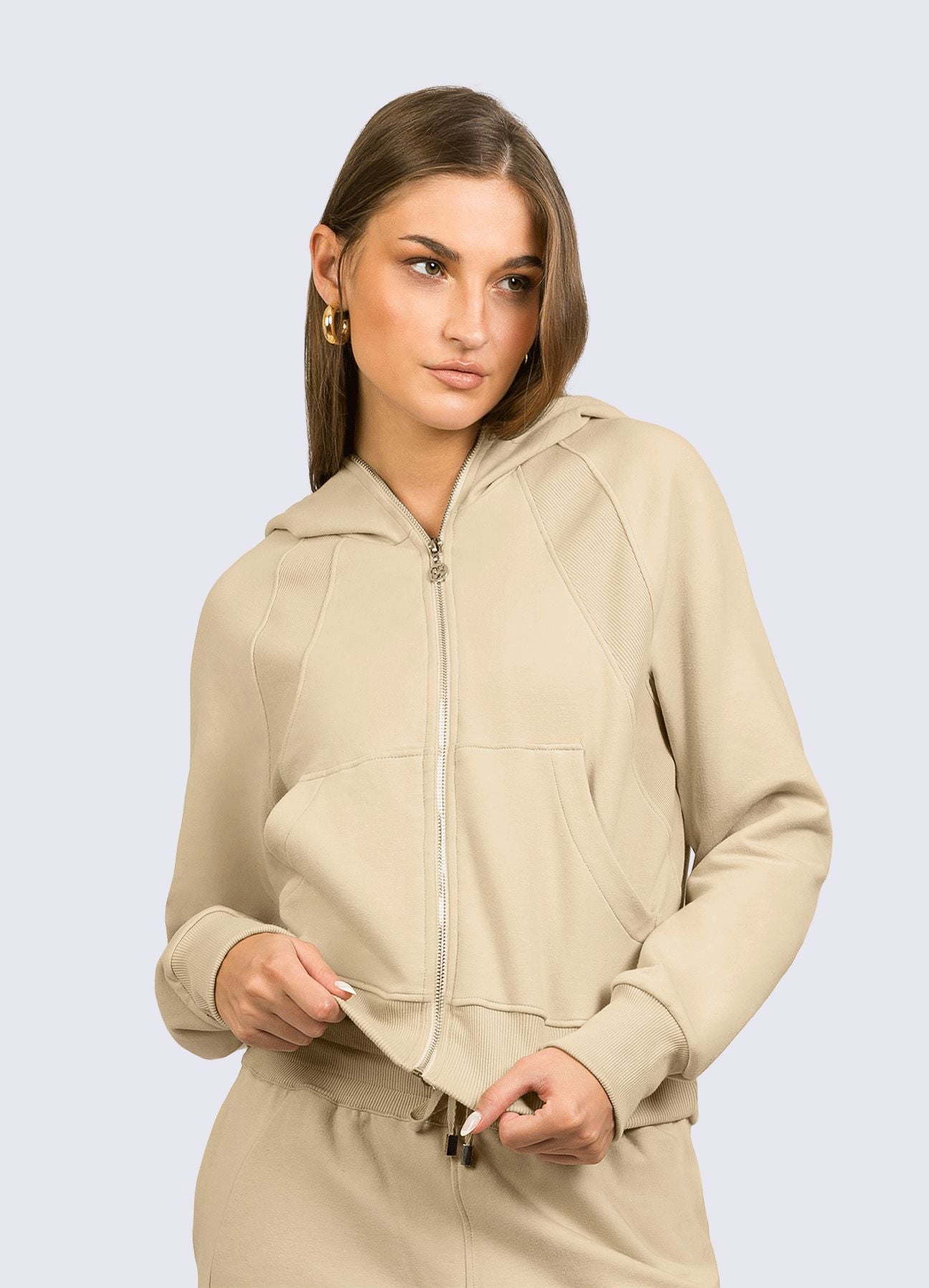 CASACA ATHLEISURE - BEIGE WIN ROPA DEPORTIVA