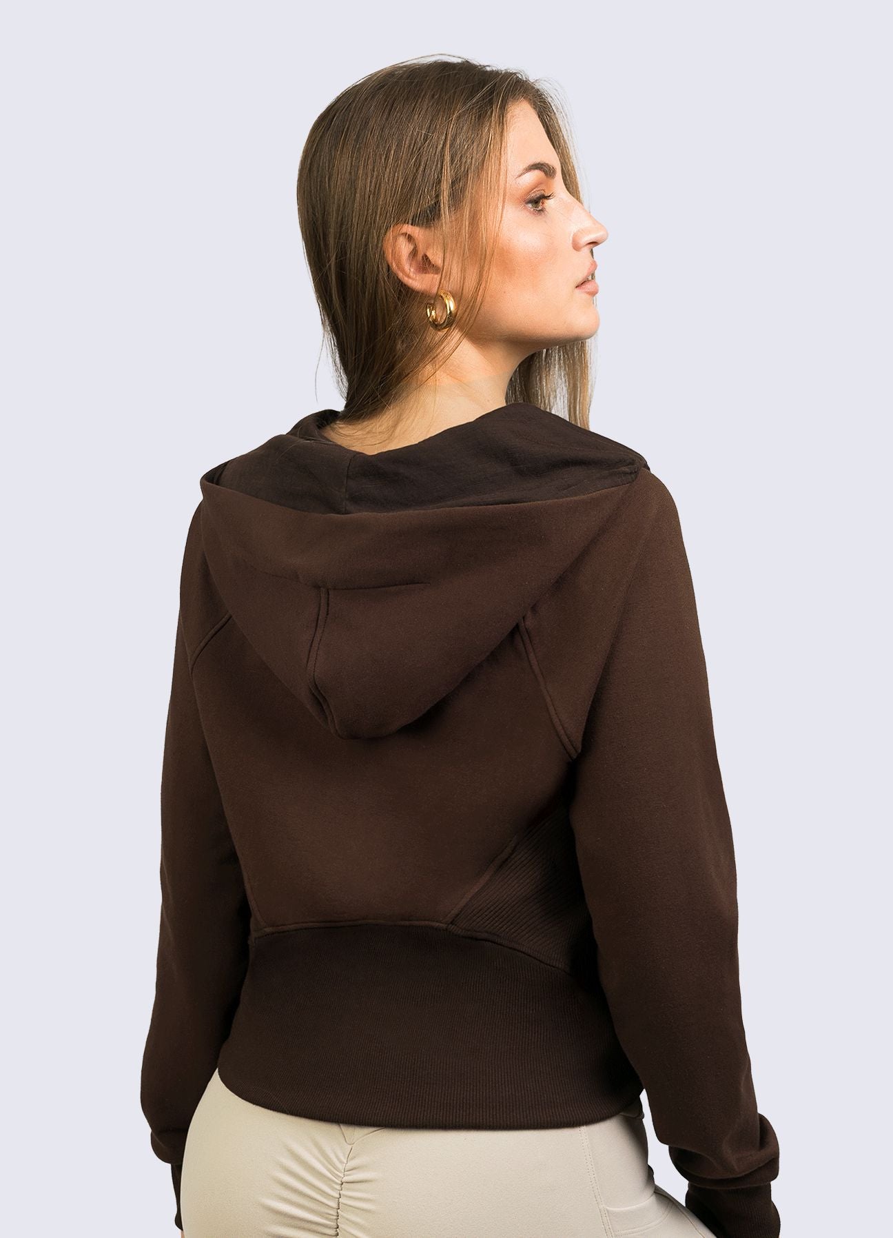 CASACA ATHLEISURE - MARRON OSCURO WIN ROPA DEPORTIVA