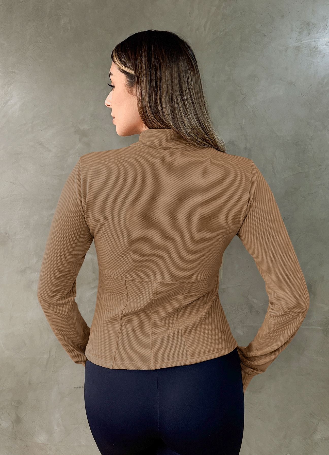 CASACA STAY TEXTURE - MARRON ALAMO CASACAS WIN ROPA DEPORTIVA