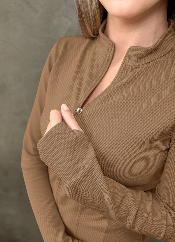 CASACA STAY TEXTURE - MARRON ALAMO CASACAS WIN ROPA DEPORTIVA