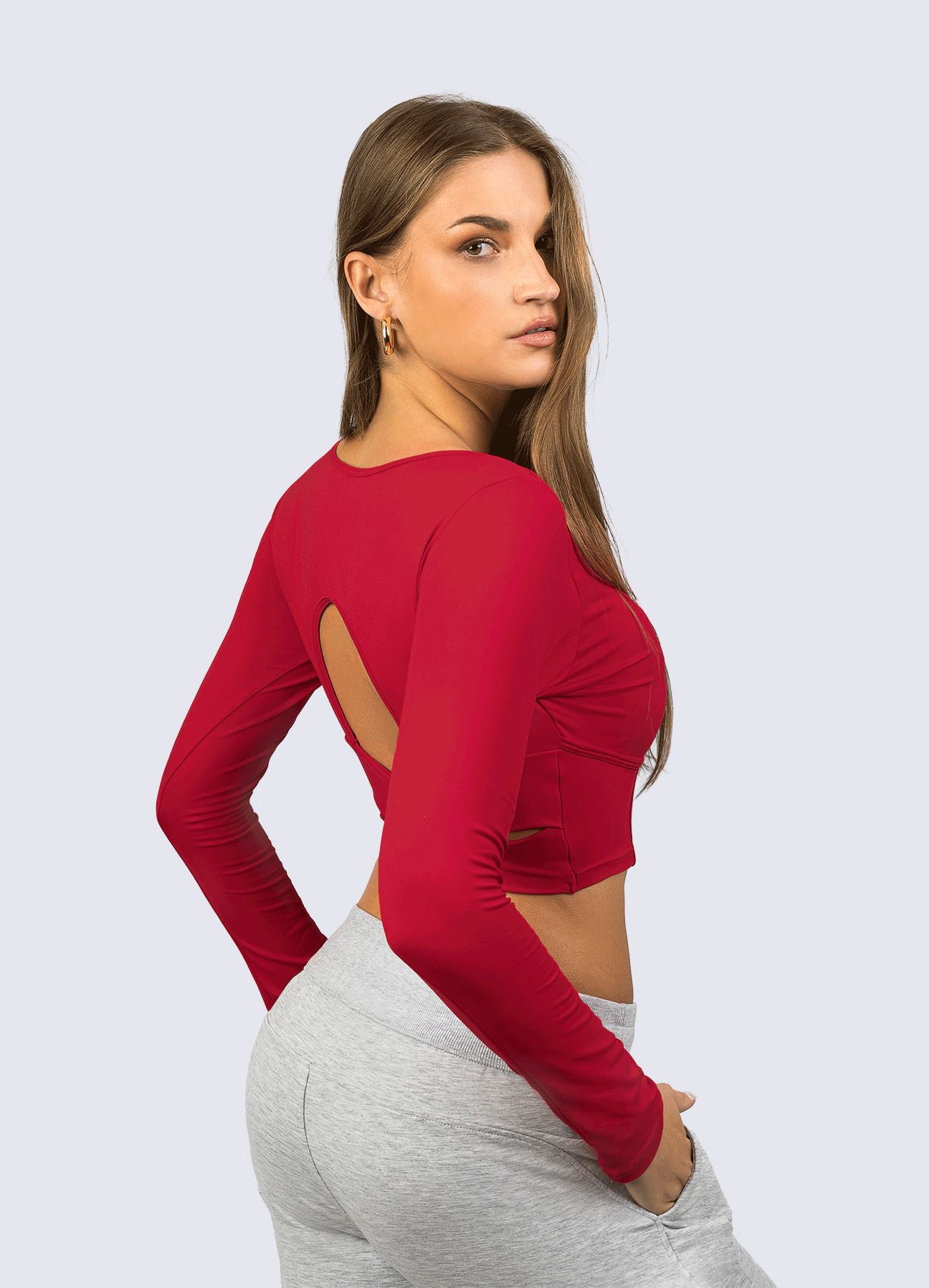 Top Corto Rojo para Mujer | WIN ROPA DEPORTIVA