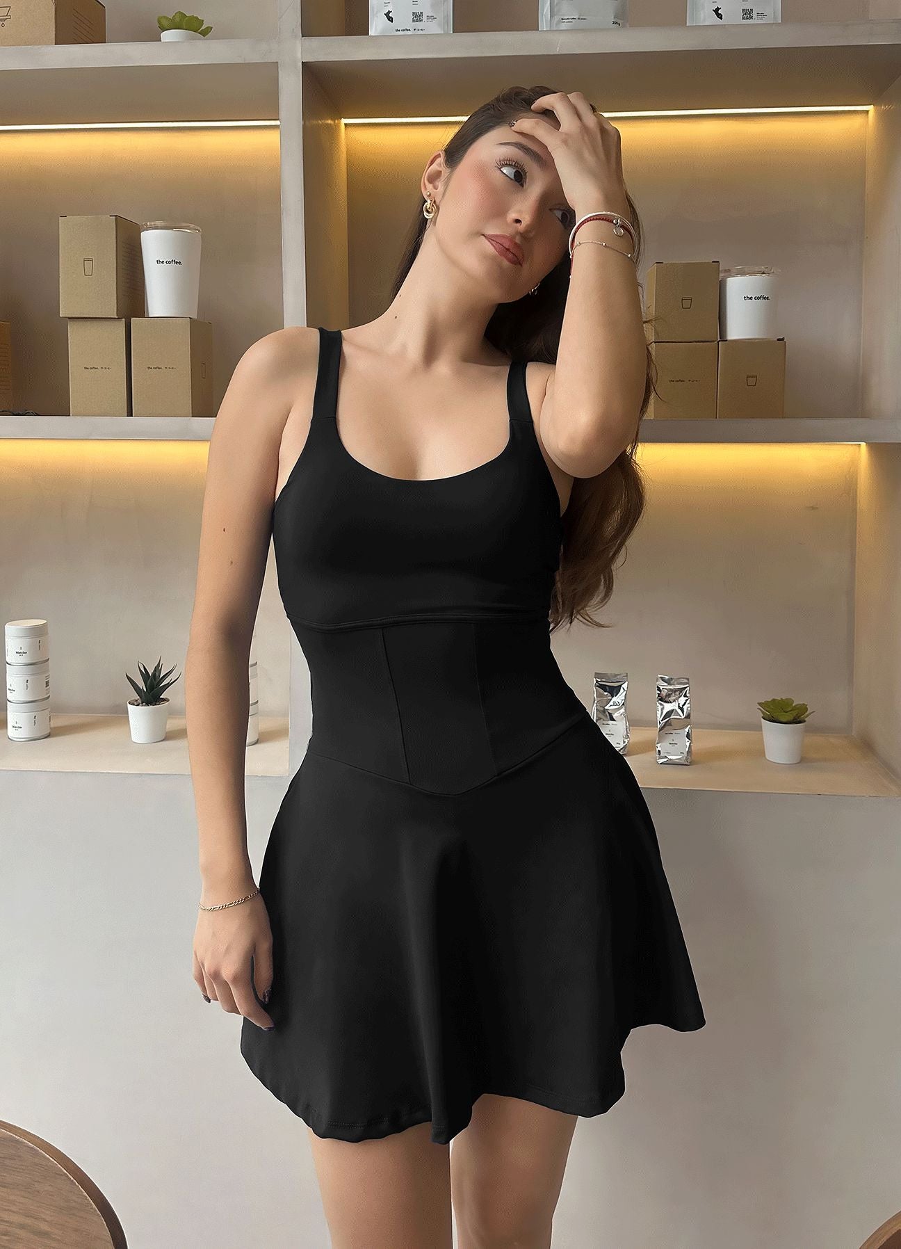 ENTERIZO FALDA REPLAY - NEGRO WIN ROPA DEPORTIVA