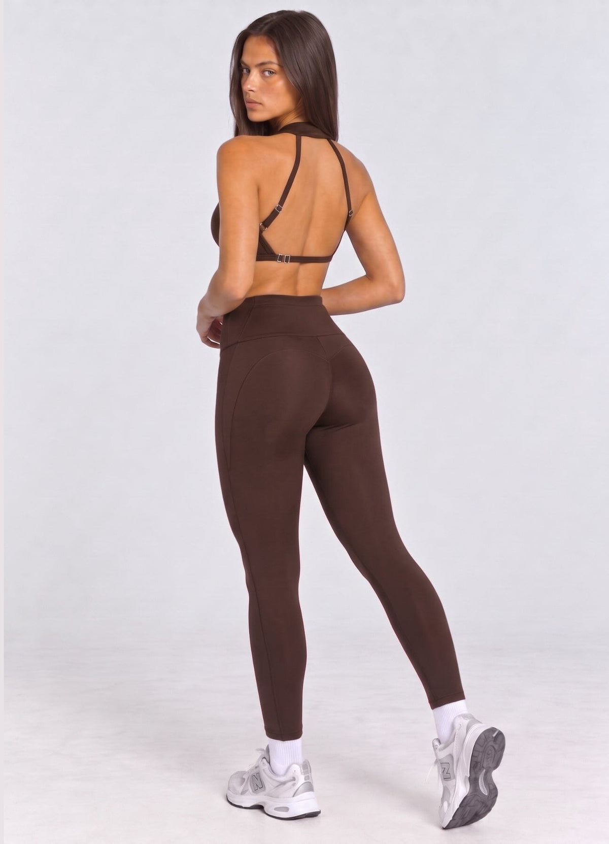 LEGGING EMANA CUMBRE - MARRON OSCURO LEGGINGS WIN ROPA DEPORTIVA
