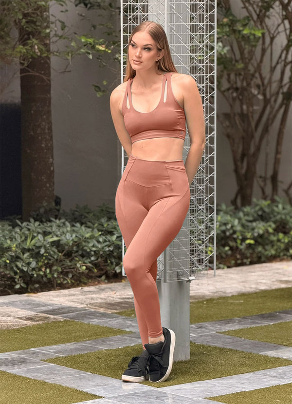 LEGGING EMANA SHAPE - MARRON COCOA LEGGINGS WIN ROPA DEPORTIVA Marron cocoa S