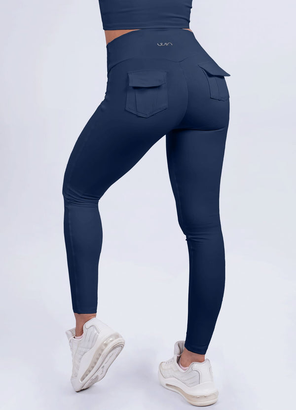 LEGGING EMANA SOUL - AZUL MARINO LEGGINGS WIN ROPA DEPORTIVA
