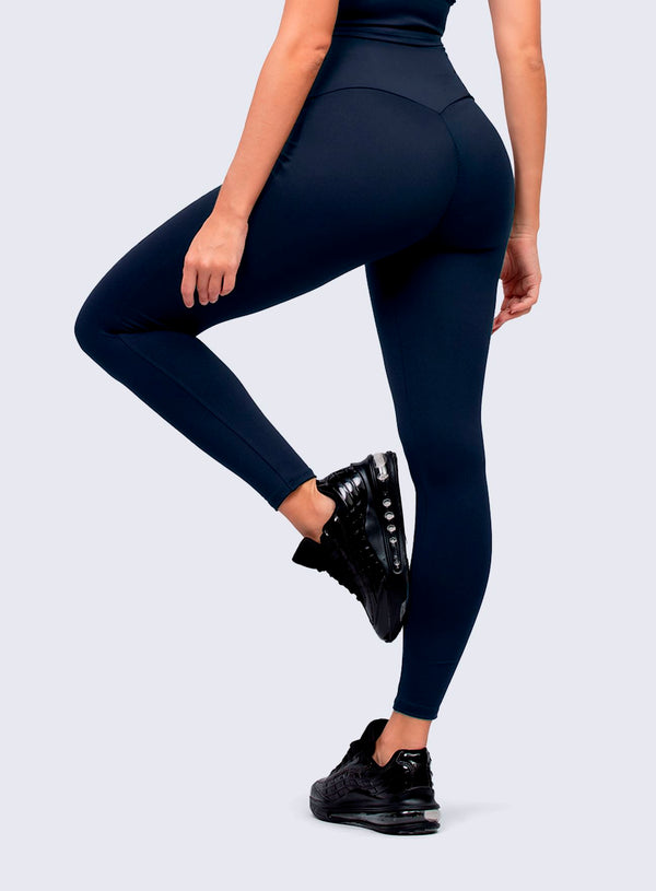 LEGGING EMANA ZIPPER-AZUL MARINO LEGGINGS WIN ROPA DEPORTIVA S AZUL MARINO