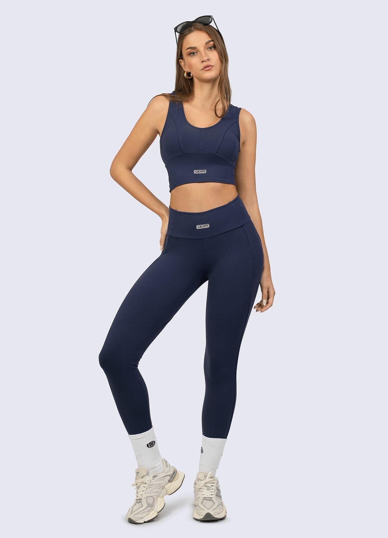 LEGGING SUPLEX BEAT - AZUL MARINO LEGGINGS WIN ROPA DEPORTIVA AZUL MARINO S