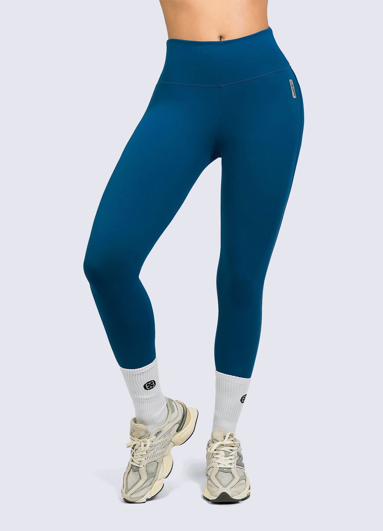 LEGGING ULTRA SUPLEX LISO - AZULINO LEGGINGS WIN ROPA DEPORTIVA