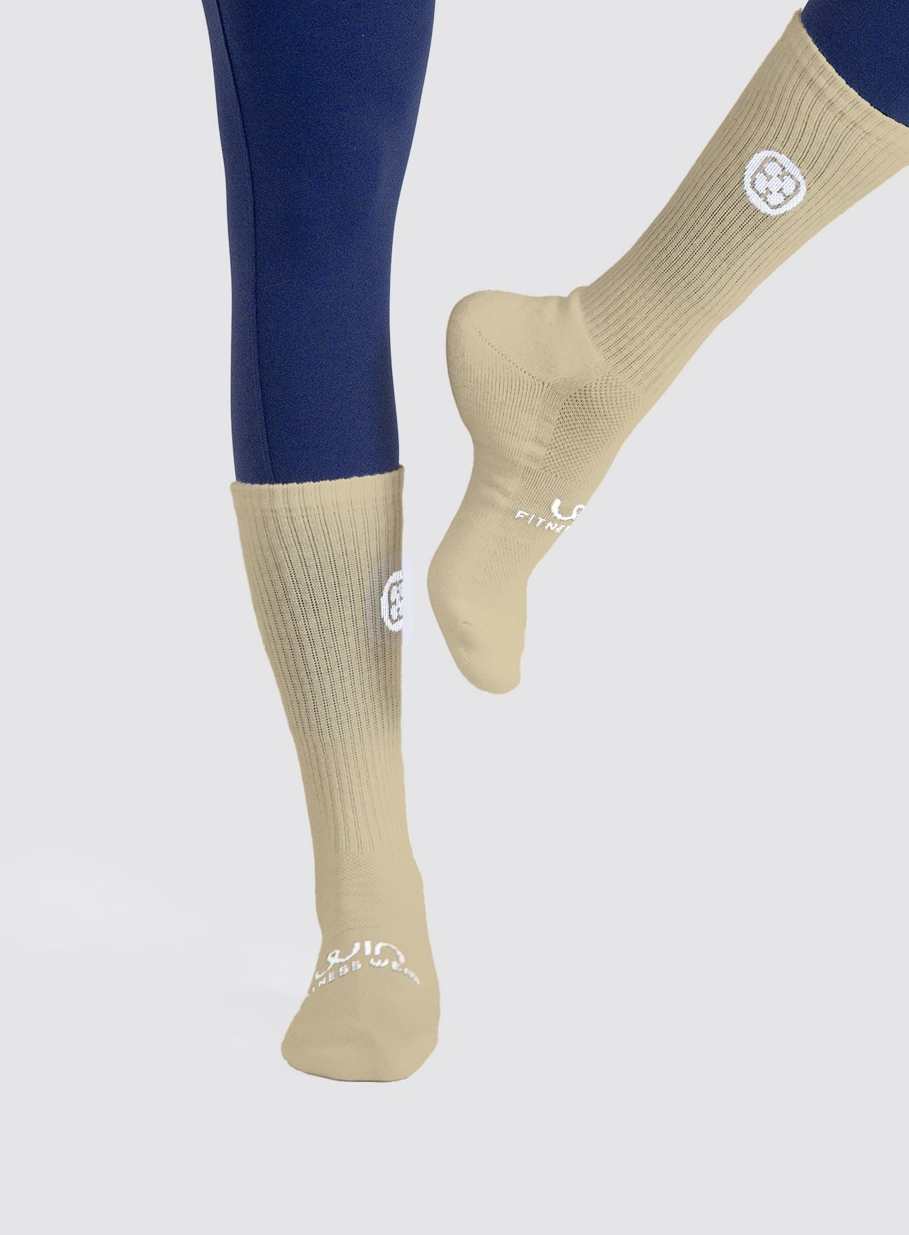 MEDIAS CREW - BEIGE ACCESORIOS WIN