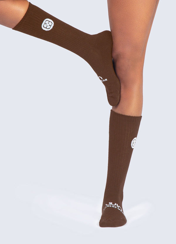 MEDIAS CREW - MARRON ACCESORIOS WIN ROPA DEPORTIVA Marron STANDARD