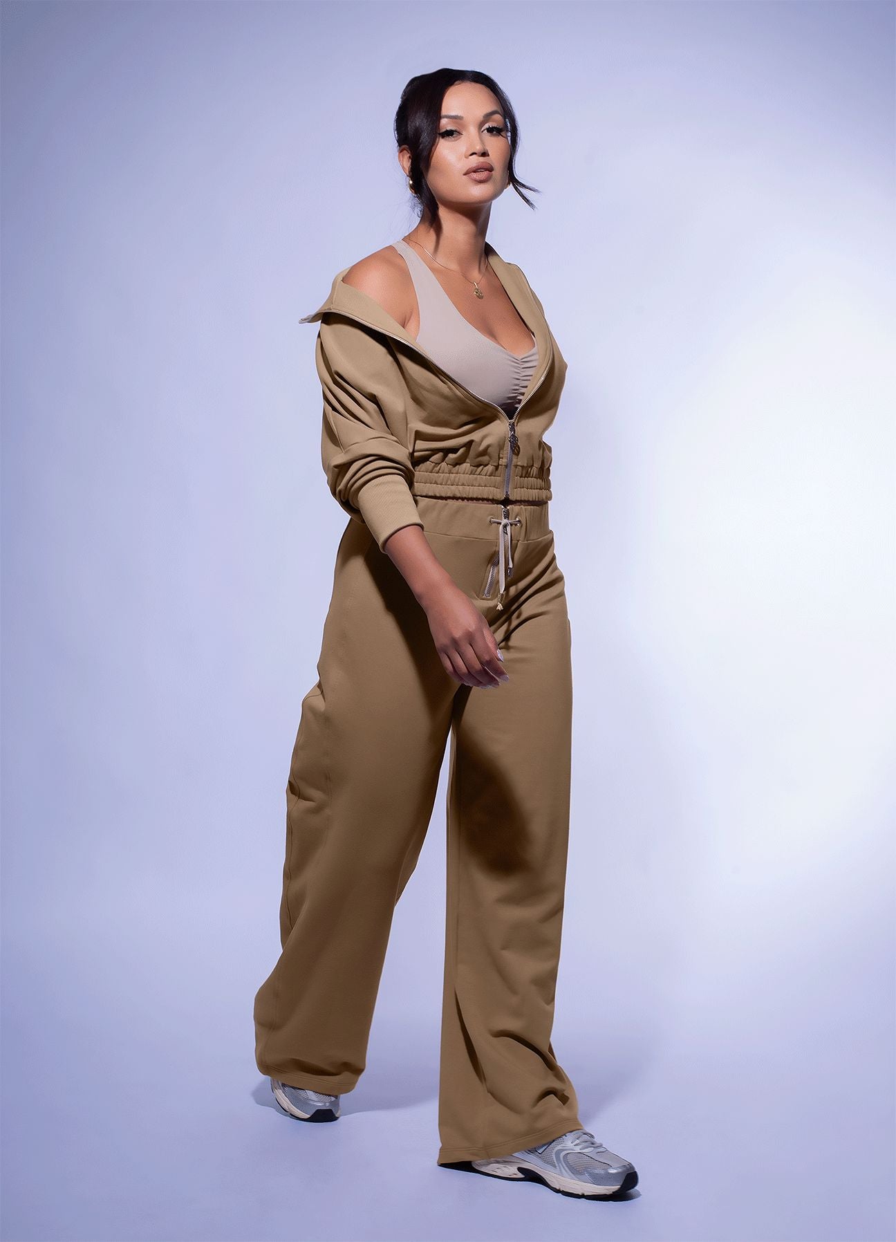 PANTALON BUZO LOUNGE MARRON ALAMO PANTALONES WIN ROPA DEPORTIVA