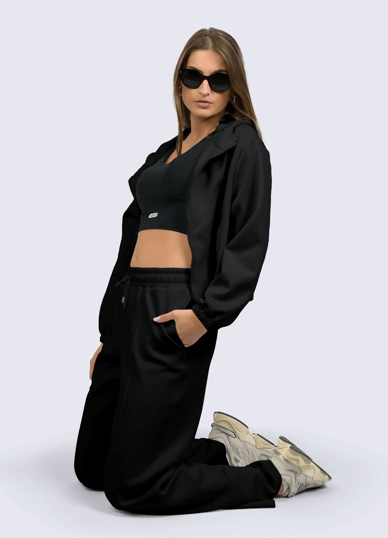 PANTALÓN COMFORT NEGRO LEGGINGS WIN ROPA DEPORTIVA