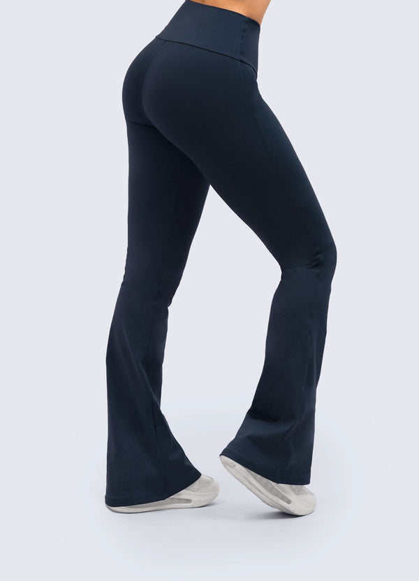 PANTALON EMANA FLARE BASIC-AZUL MARINO WINropadeportiva