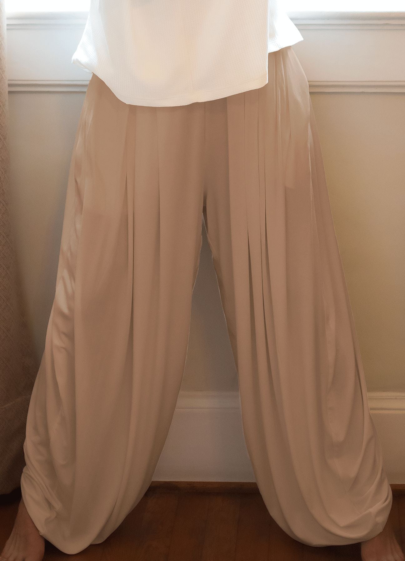 PANTALON HAREM AURA - MARRON CLARO PANTALONES WIN ROPA DEPORTIVA