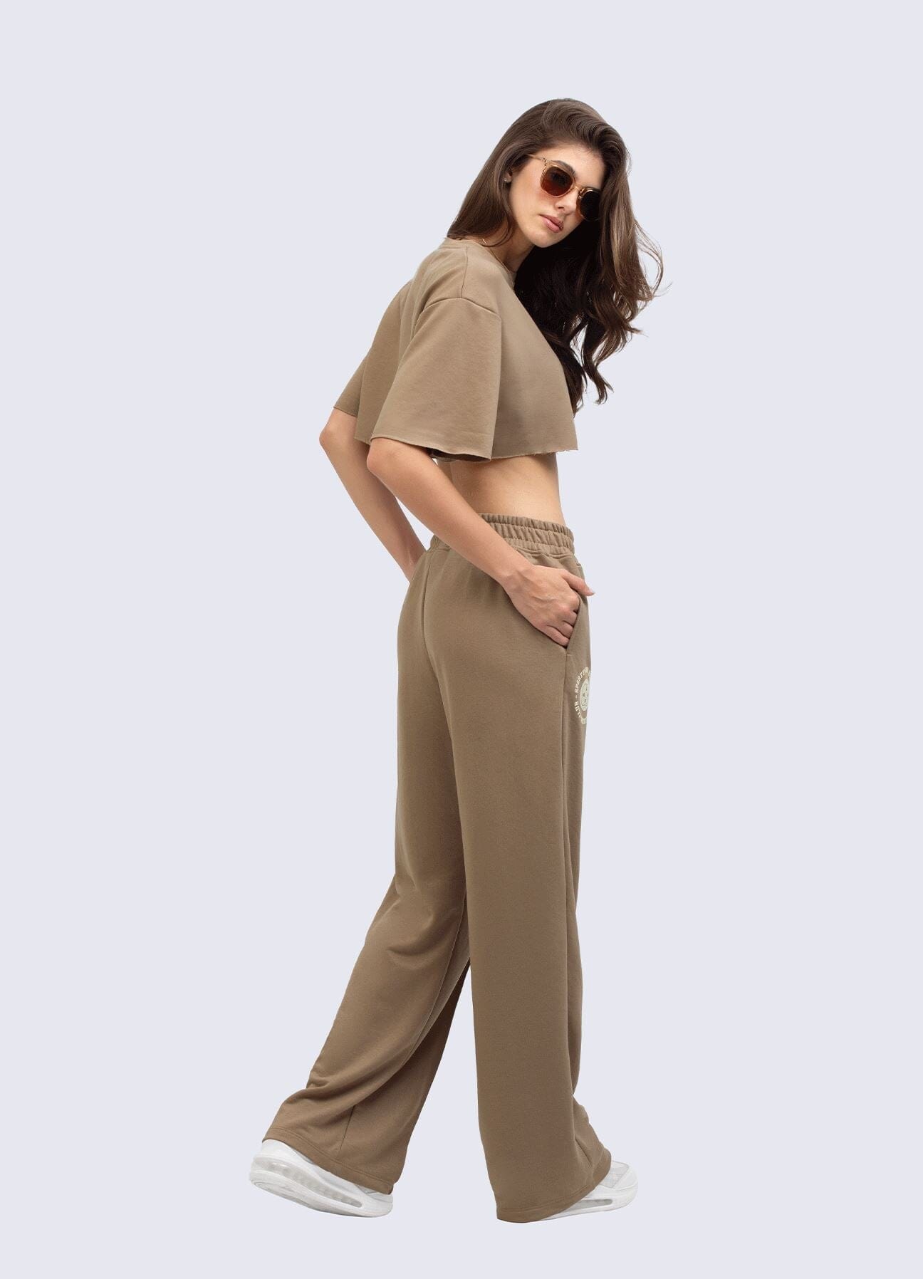 PANTALON WELLNESS-Marron Taupe PANTALONES WINropadeportiva