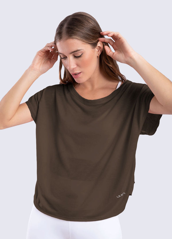 T-SHIRT MOTION - MARRON T-SHIRTS WIN ROPA DEPORTIVA