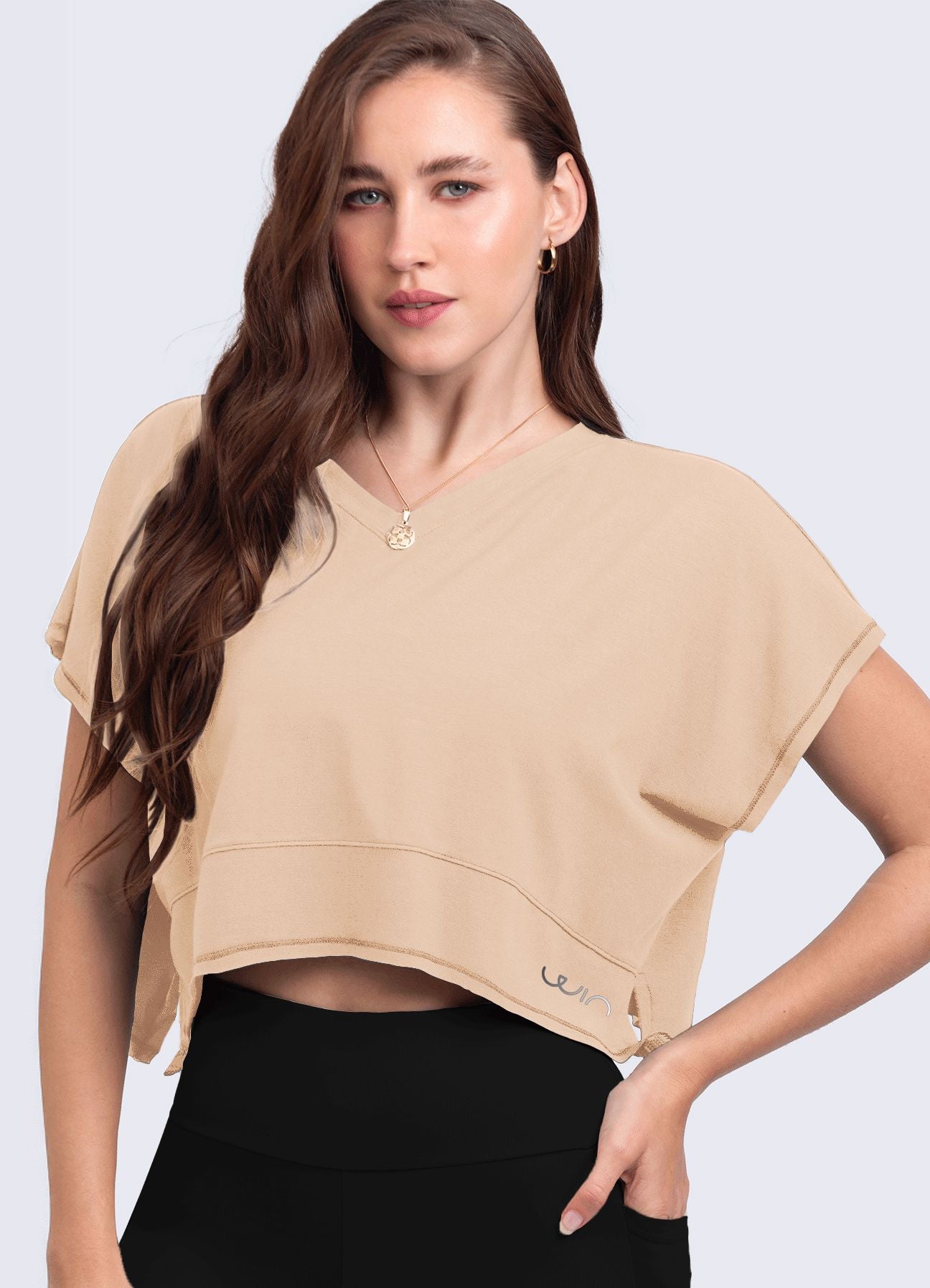 T-SHIRT SPORTY - BEIGE T-SHIRT WIN ROPA DEPORTIVA