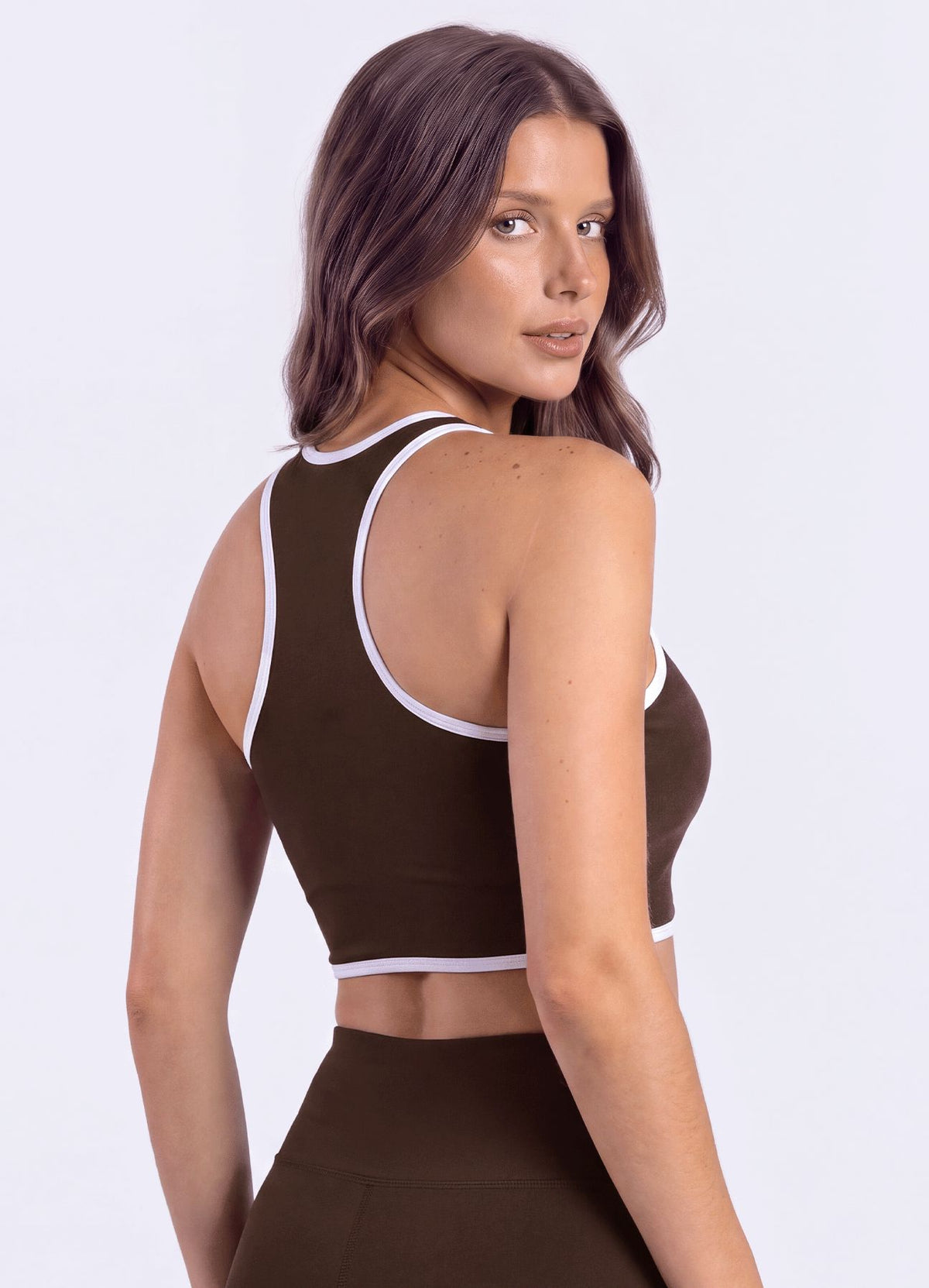 TOP COMFORT - MARRON OSCURO TOPS WIN ROPA DEPORTIVA
