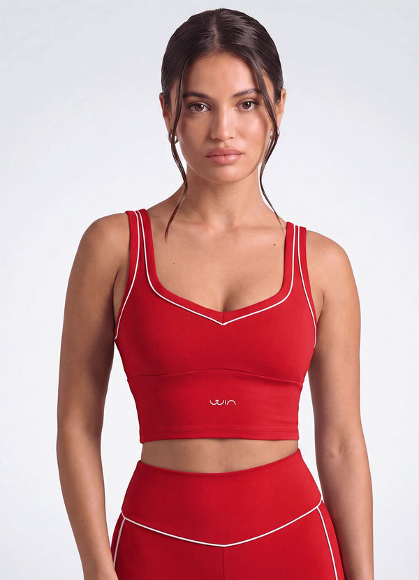 TOP EMANA COMPACT - ROJO TOPS WIN ROPA DEPORTIVA ROJO S
