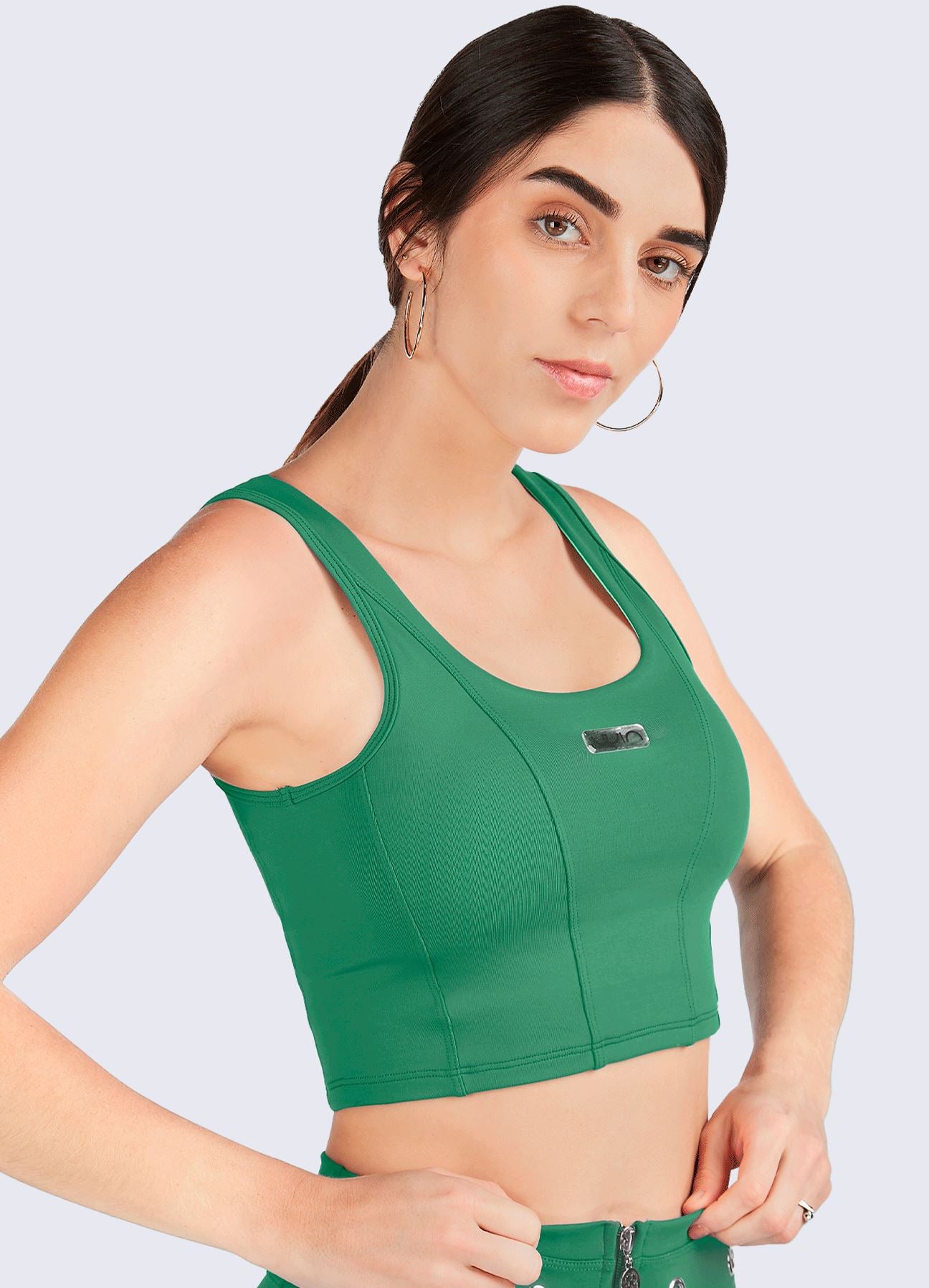 TOP EMANA CORSET-VERDE SALVIA TOPS WIN ROPA DEPORTIVA