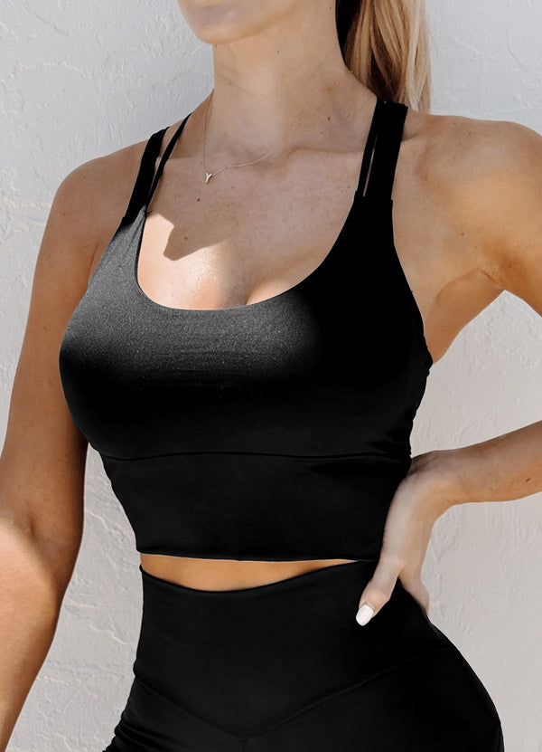 TOP EMANA ENERGY - NEGRO TOPS WIN ROPA DEPORTIVA