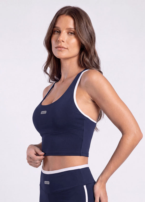 TOP EMANA FREEDOM - AZUL MARINO TOPS WIN ROPA DEPORTIVA AZUL MARINO S