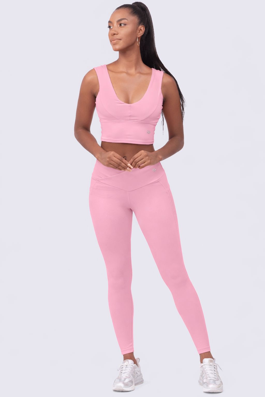 TOP EMANA PERFECT BELT - ROSADO TOPS WIN ROPA DEPORTIVA