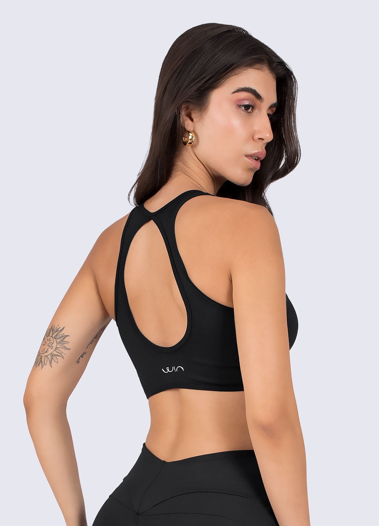 TOP EMANA PILATES - NEGRO TOPS WIN ROPA DEPORTIVA