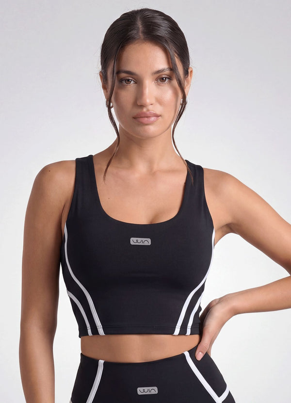 TOP EMANA PULSE - NEGRO TOPS WIN ROPA DEPORTIVA