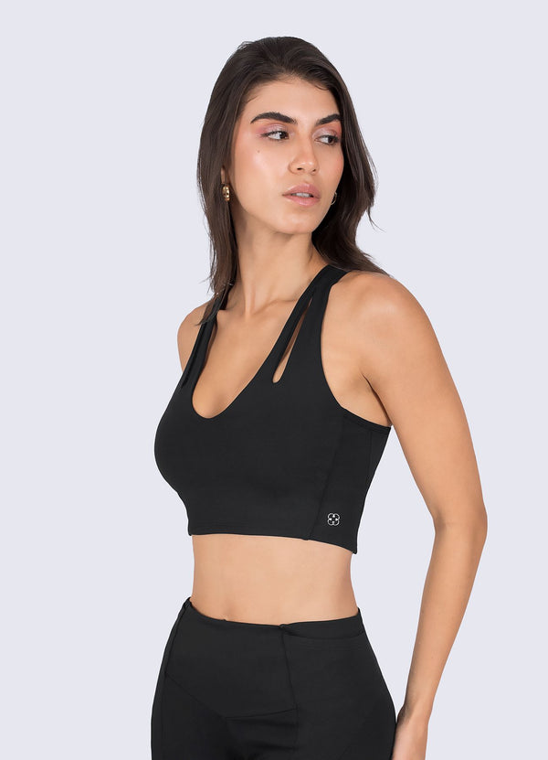 TOP EMANA SHAPE - NEGRO TOPS WIN ROPA DEPORTIVA Negro S