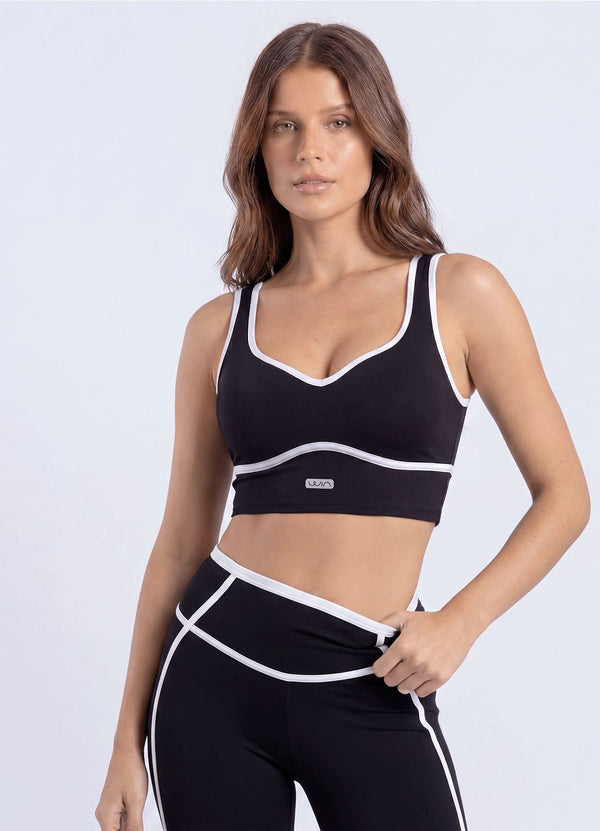 TOP EMANA SOFT SCULPT - NEGRO TOPS WIN ROPA DEPORTIVA NEGRO S
