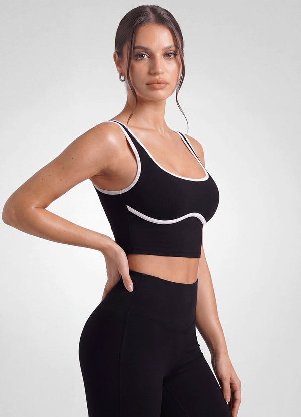 TOP EMANA STUDIO - NEGRO TOPS WIN ROPA DEPORTIVA