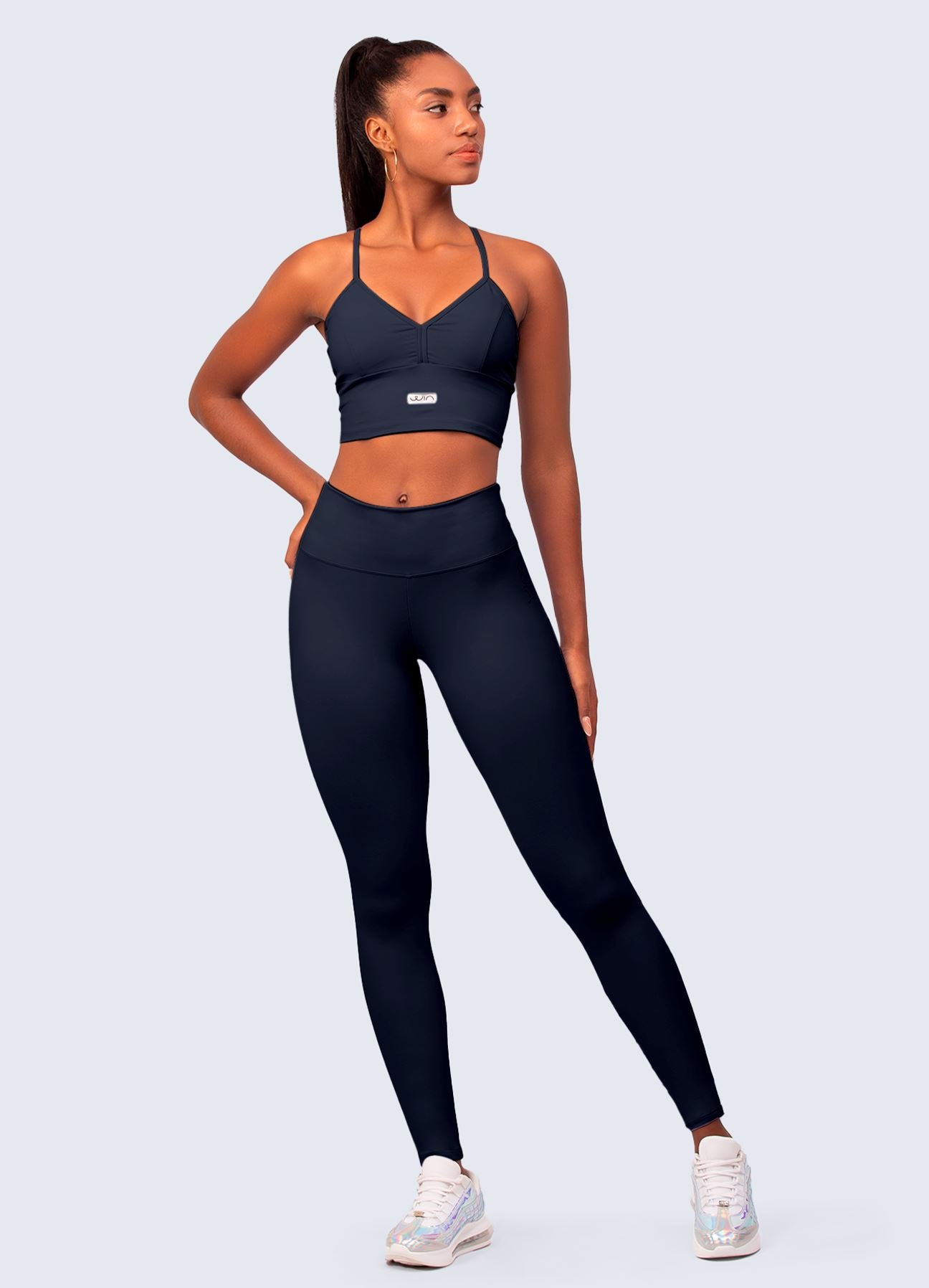 TOP EMANA V NECK-AZUL MARINO TOPS WIN ROPA DEPORTIVA