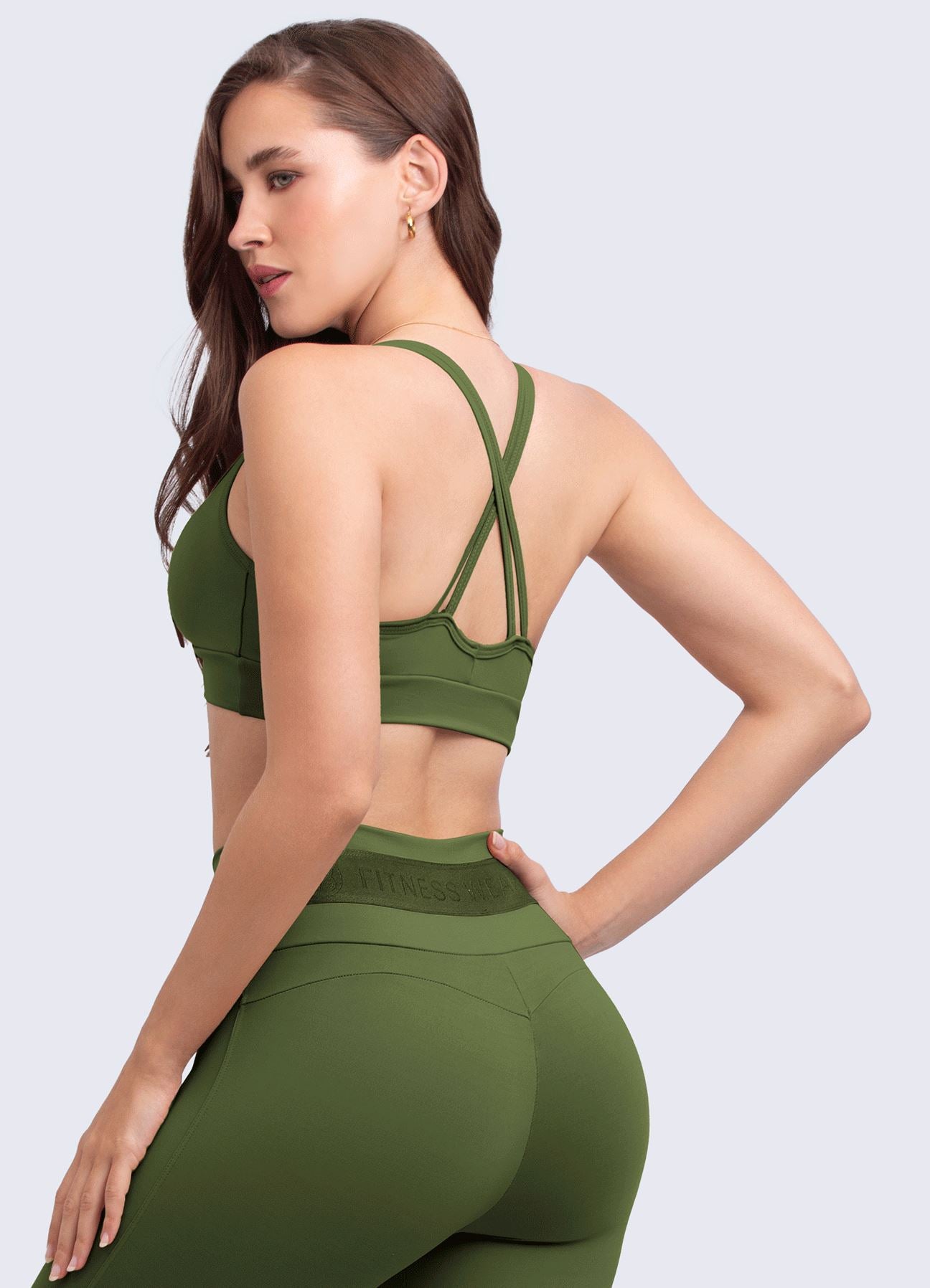 TOP EMANA WORK OUT- VERDE MILITAR TOPS WINropadeportiva