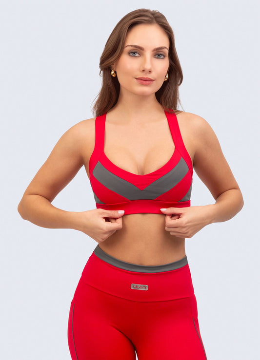 TOP NEVER STOPS-ROJO TOPS WIN ROPA DEPORTIVA S ROJO