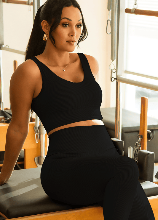 TOP ULTRA RIB-NEGRO