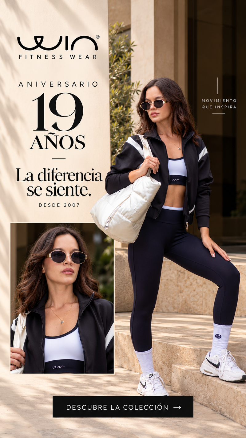 WIN Fitness Wear Aniversario 19 años - La diferencia se siente