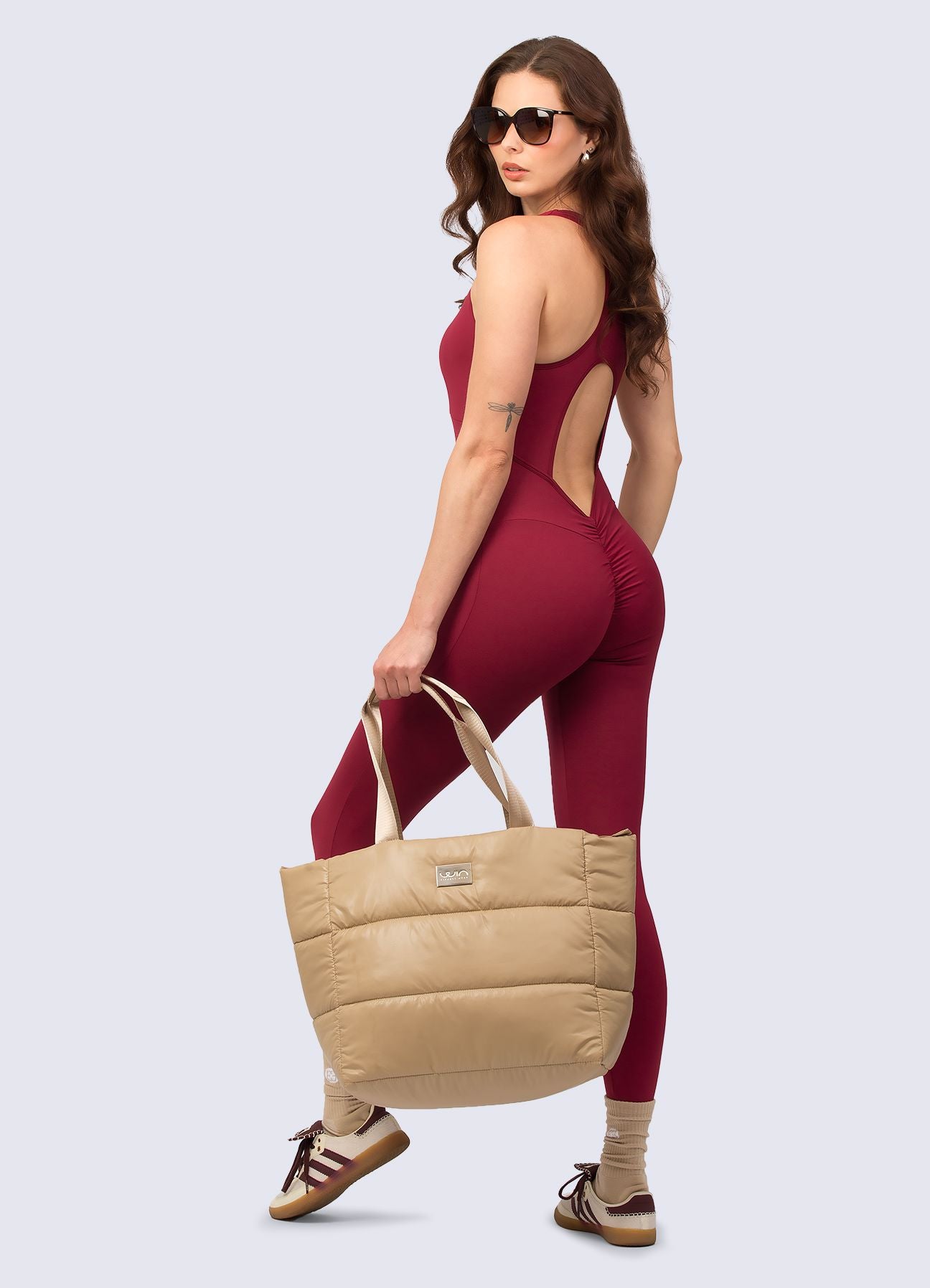 BOLSO PUFF-BEIGE ACCESORIOS WIN 