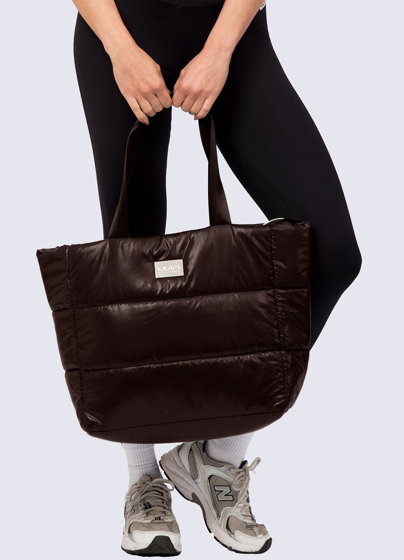 BOLSO PUFF - MARRON OSCURO BOLSO WIN ROPA DEPORTIVA 