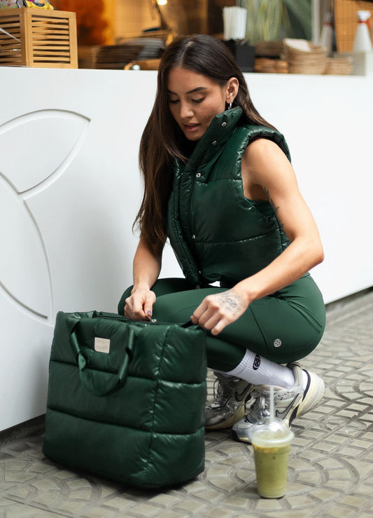 BOLSO PUFF - VERDE BOTELLA BOLSO WIN ROPA DEPORTIVA verde-botella STANDARD 
