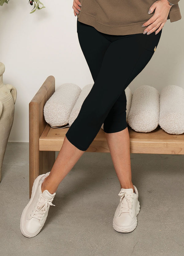 CAPRI SUPLEX NATURE - NEGRO PANTALONES WIN ROPA DEPORTIVA 