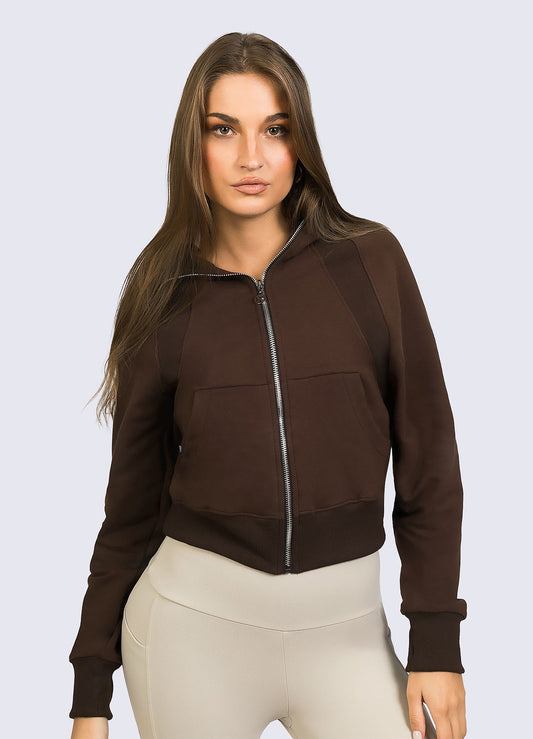 CASACA ATHLEISURE - MARRON OSCURO WIN ROPA DEPORTIVA marron-oscuro S 