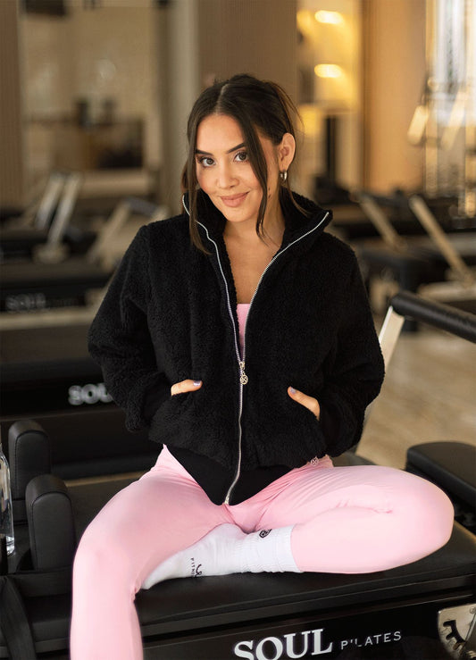 Casaca Fleece Negro | Chaqueta Negra de Mujer | WIN ROPA DEPORTIVA