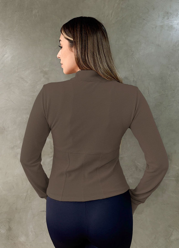 CASACA STAY TEXTURE - GRIS TOPO CASACAS WIN ROPA DEPORTIVA 