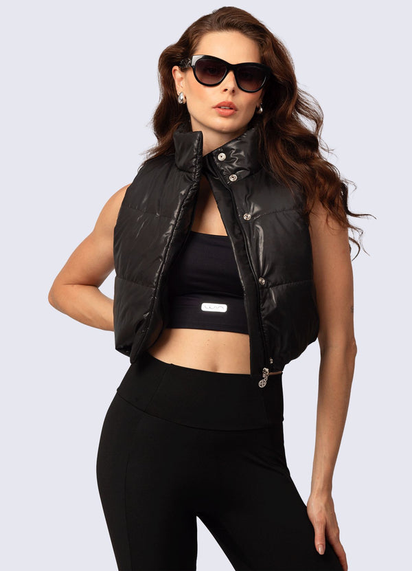CHALECO PUFF - NEGRO CASACAS WIN ROPA DEPORTIVA 