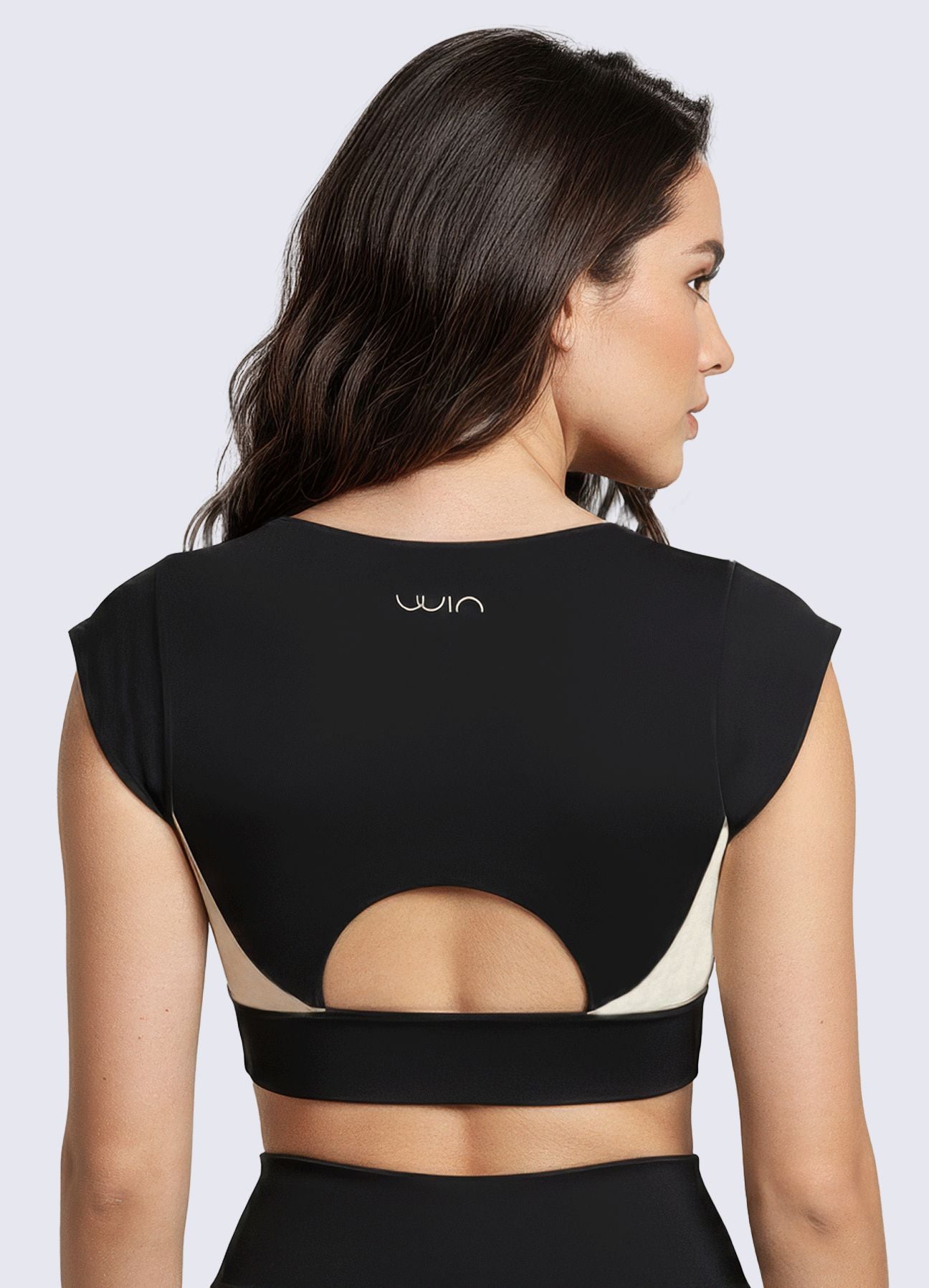 CROP PERFECTLY - NEGRO/HUESO CROPS WIN ROPA DEPORTIVA 