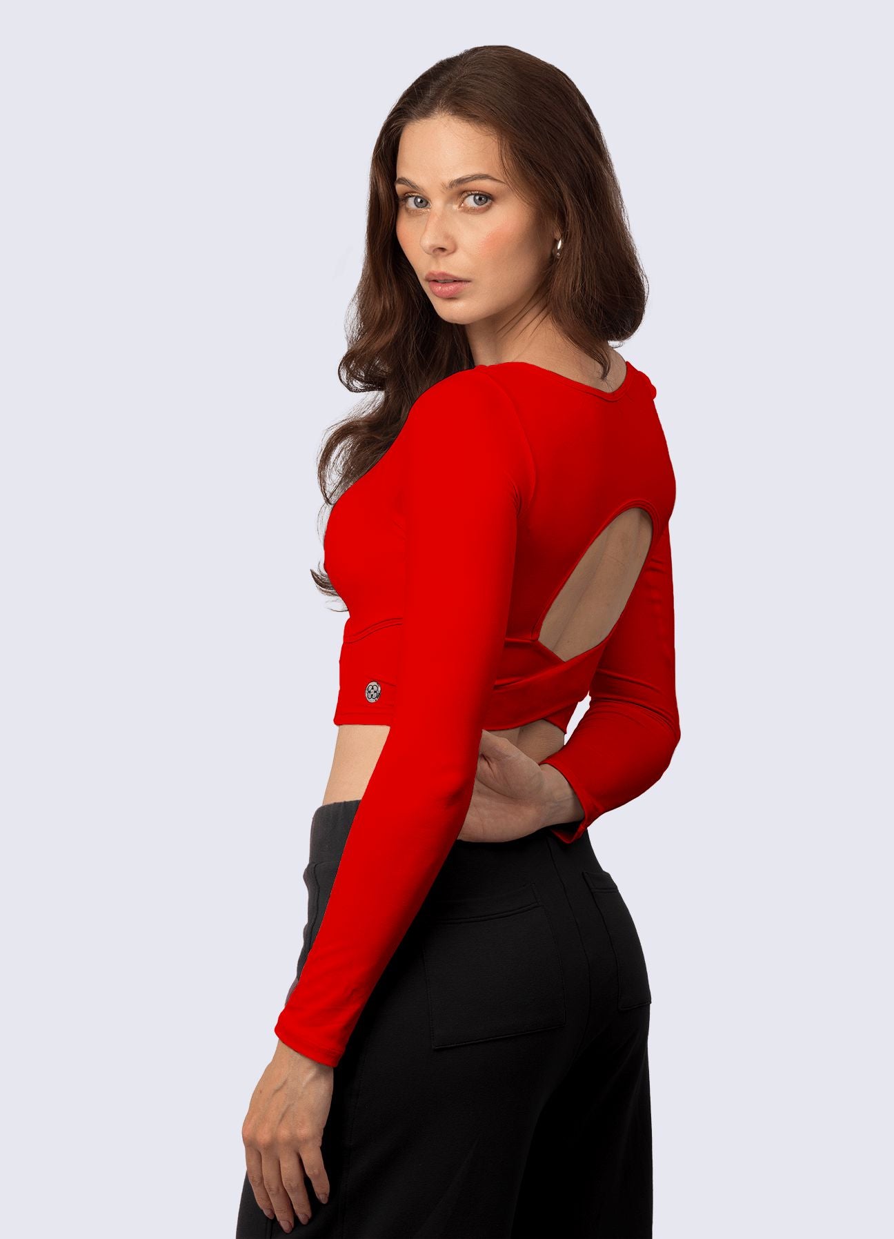 CROP ULTRA CONTROL ROJO T-SHIRTS WIN ROPA DEPORTIVA 