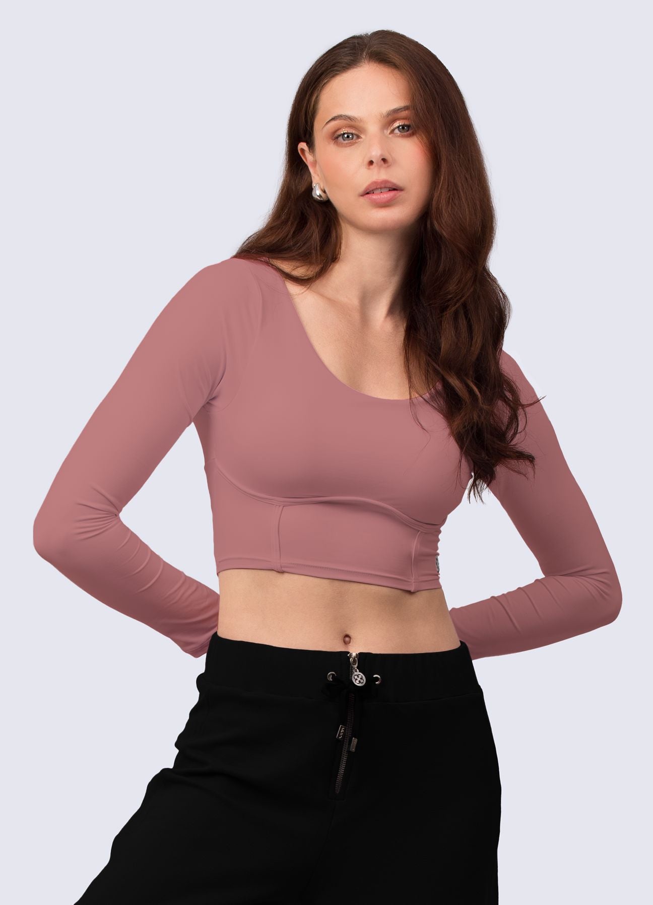 CROP ULTRA CONTROL ROSA OSCURO CROPS WIN ROPA DEPORTIVA 